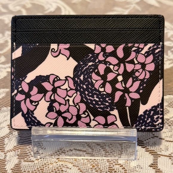 Kate Spade Black and Pink Card Holder - Picture 2 of 2